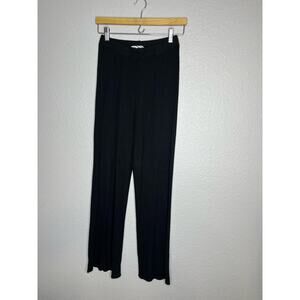 Reformation Jeans Ribbed Black Pant